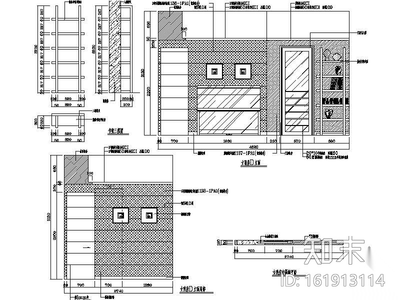 200㎡联体别墅装修图(含实景)cad施工图下载【ID:161913114】