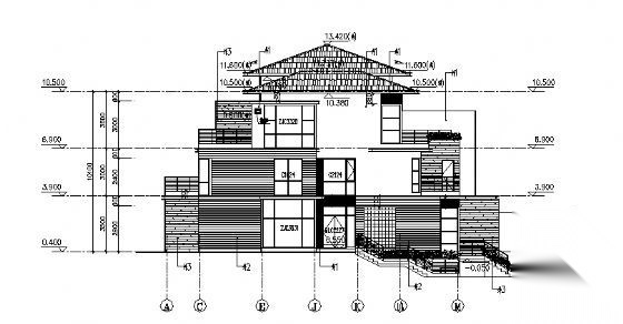 万科丹堤11号楼建筑方案图cad施工图下载【ID:149919196】