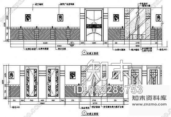 图块/节点餐厅包房立面图12cad施工图下载【ID:832283753】