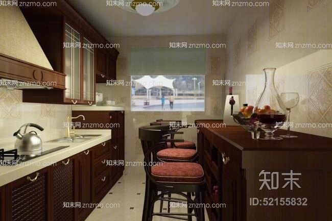 家居吧台53D模型下载【ID:52155832】