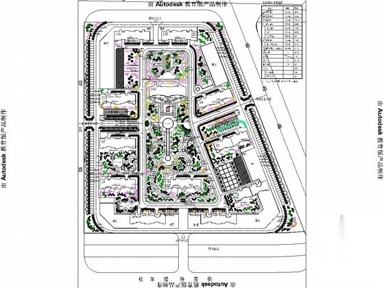 滨河小区园林景观绿化施工图施工图下载【ID:161084153】