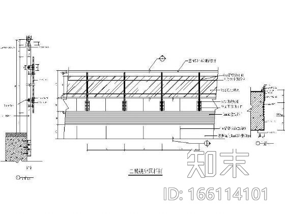 办公楼栏杆详图cad施工图下载【ID:166114101】