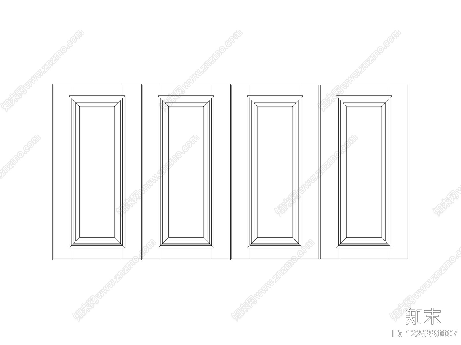 门cad施工图下载【ID:1226330007】