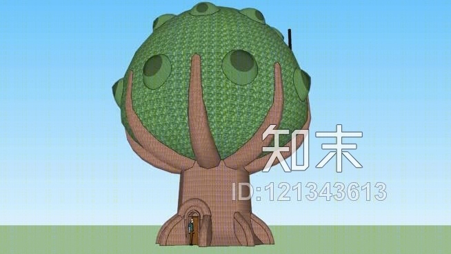 精灵树屋SU模型下载【ID:121343613】