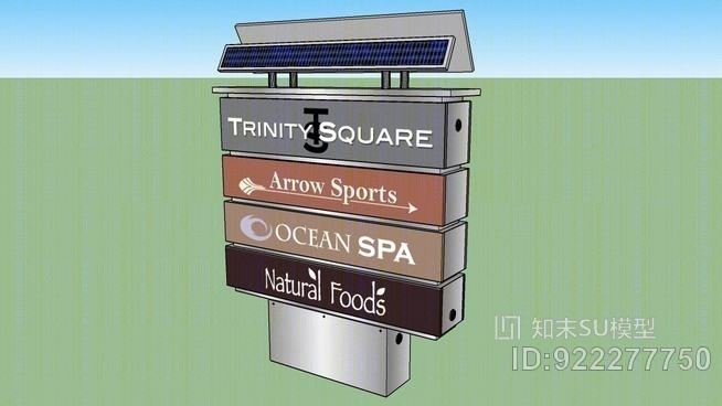 ASI太阳能标志/主入口S.00SU模型下载【ID:922277750】
