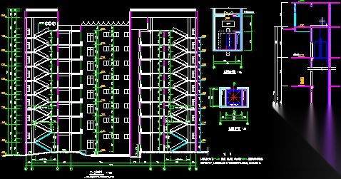 大学综合楼全套完整施工图cad施工图下载【ID:167361172】