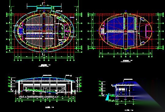 大学综合楼全套完整施工图cad施工图下载【ID:167361172】