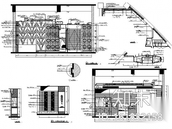 某大型奢华高档会所室内装修施工图cad施工图下载【ID:161832158】