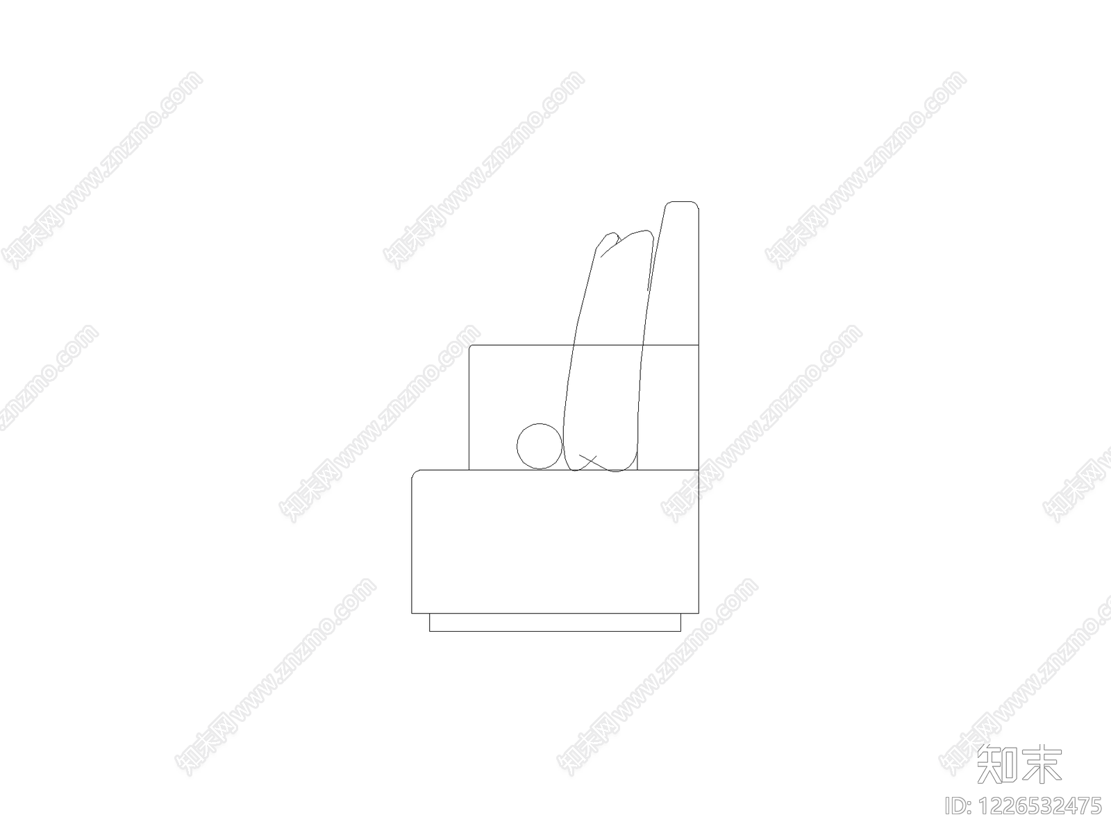 工装设计平立面常用图块cad施工图下载【ID:1226532475】