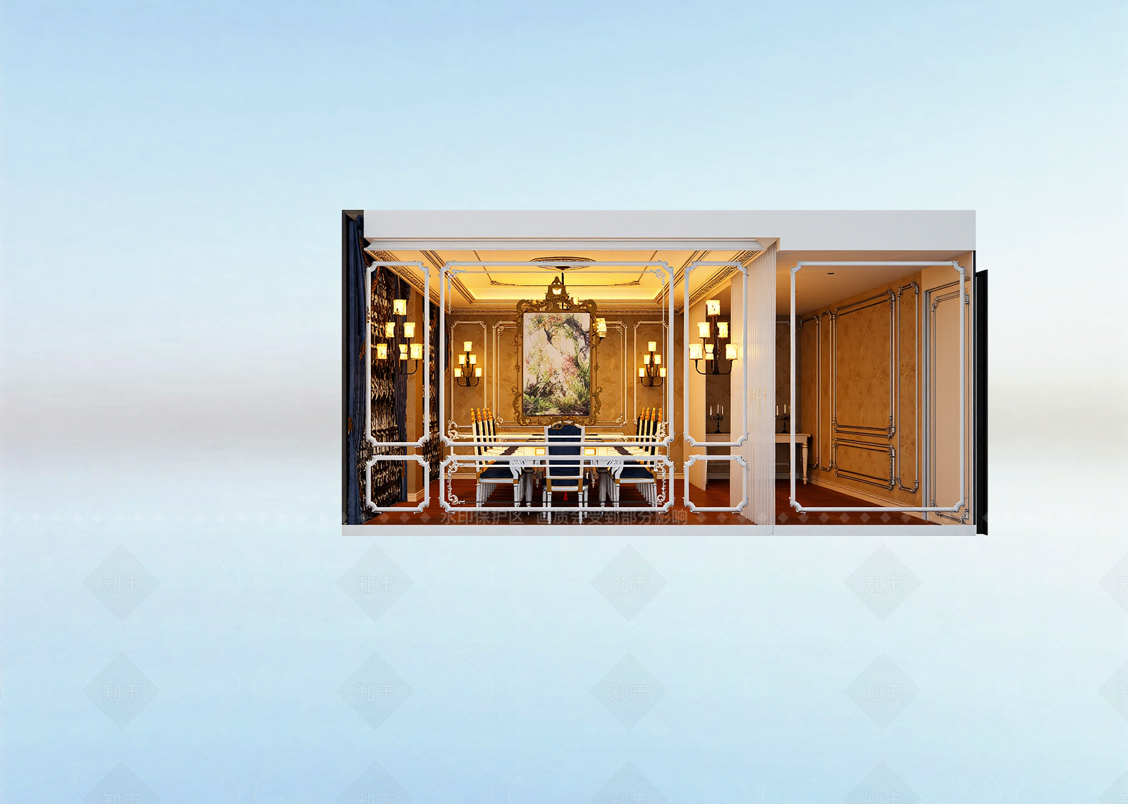 欧式家具展厅3D模型下载【ID:1214976838】