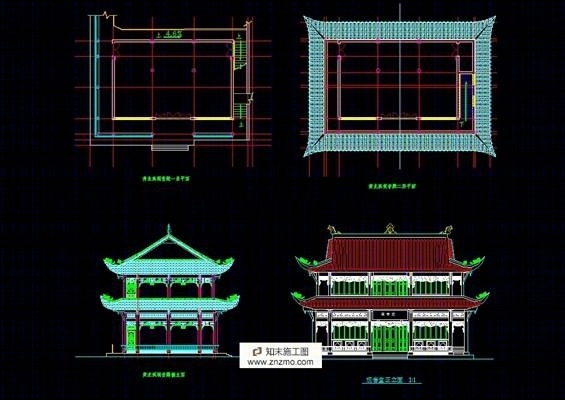 古庙全套测绘图纸2007cad施工图下载【ID:36919961】