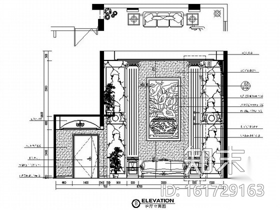 [苏州]华丽高雅欧式三层别墅室内装修施工图（含效果图）cad施工图下载【ID:161729163】