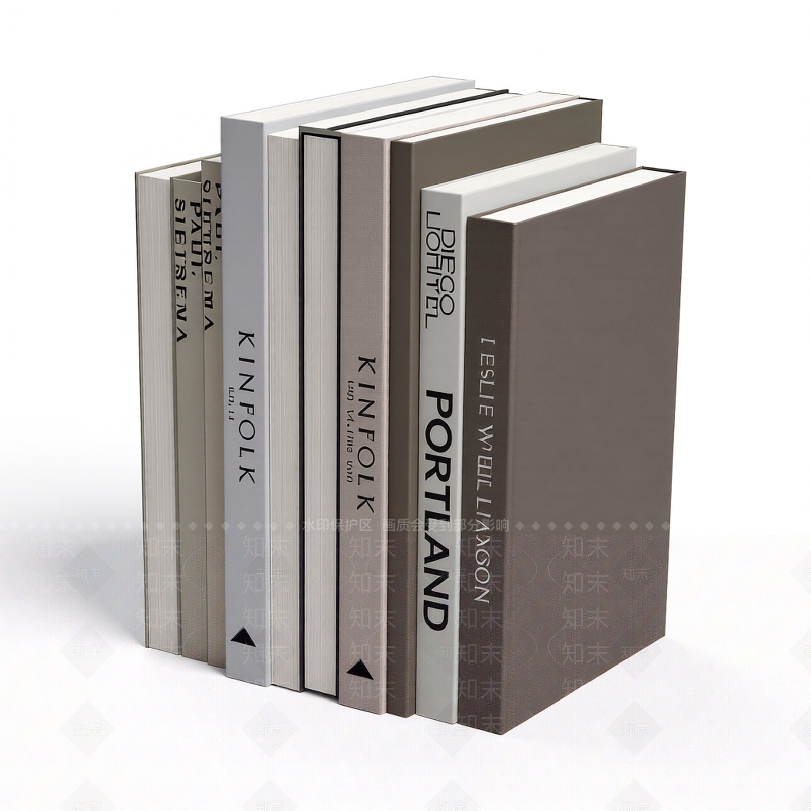 书籍组合装饰3D模型下载【ID:1206202483】