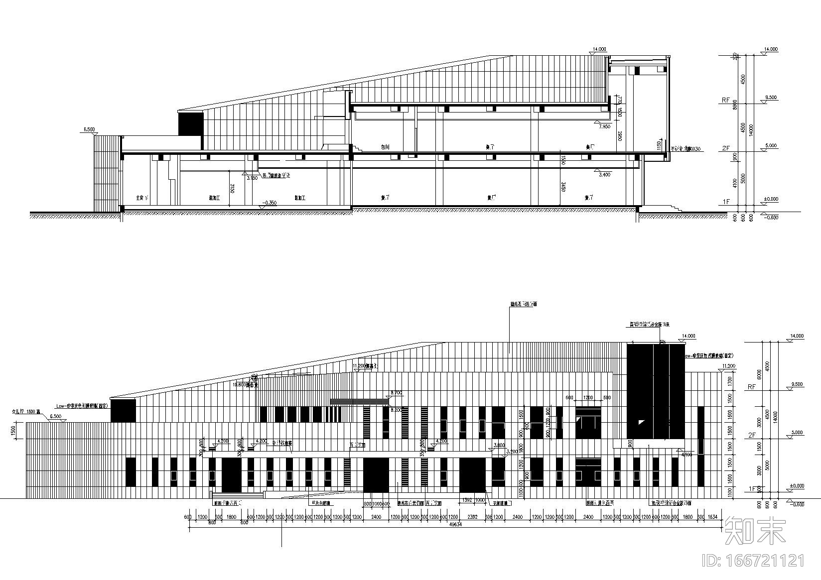 [上海]交通银行数据处理中心建筑工程施工图cad施工图下载【ID:166721121】