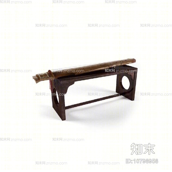 棕色木艺琴3D模型下载【ID:10798958】