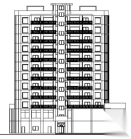 高层住宅楼建筑图cad施工图下载【ID:149775122】