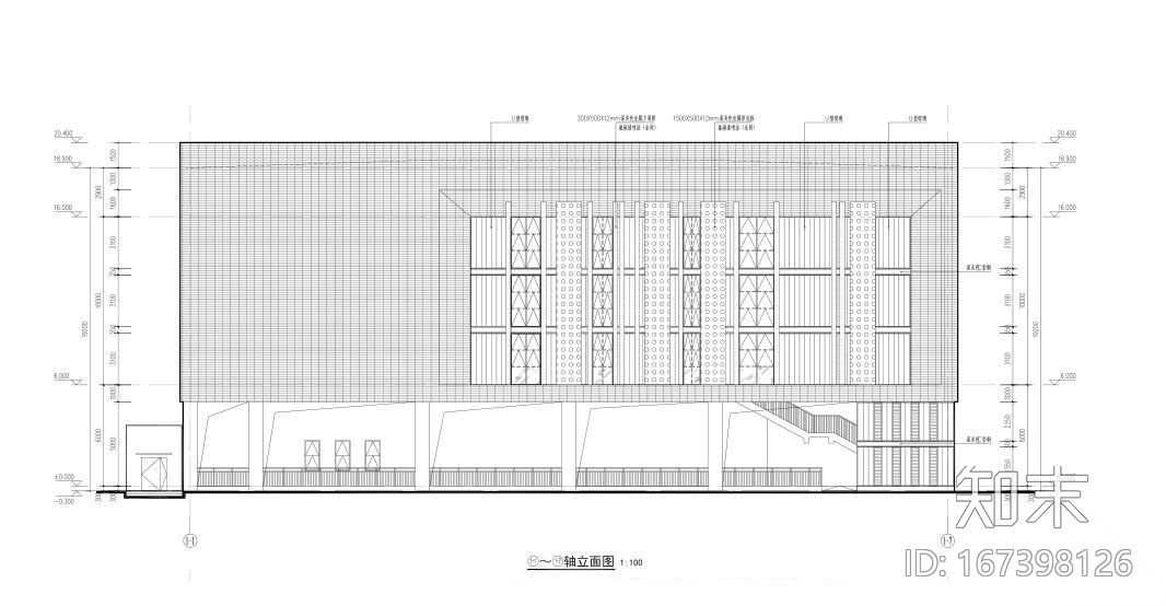 中学食堂cad施工图下载【ID:167398126】