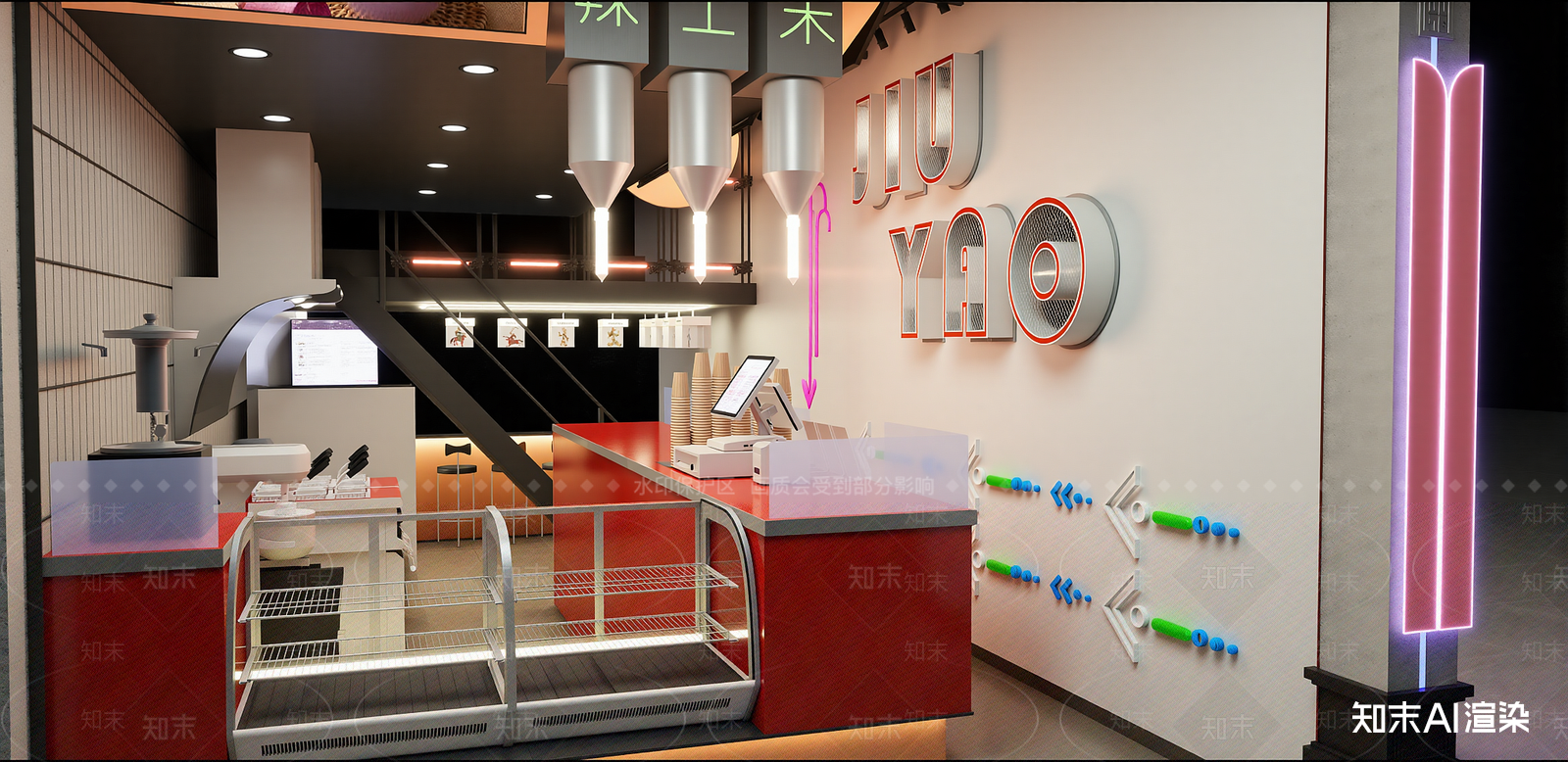 工业快餐店SU模型下载【ID:1215966906】