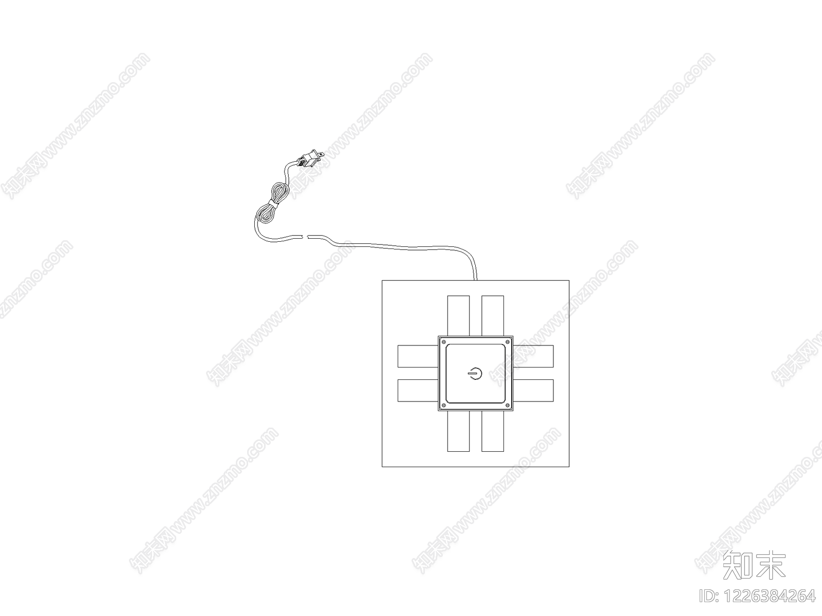 开关插座CAD图纸
