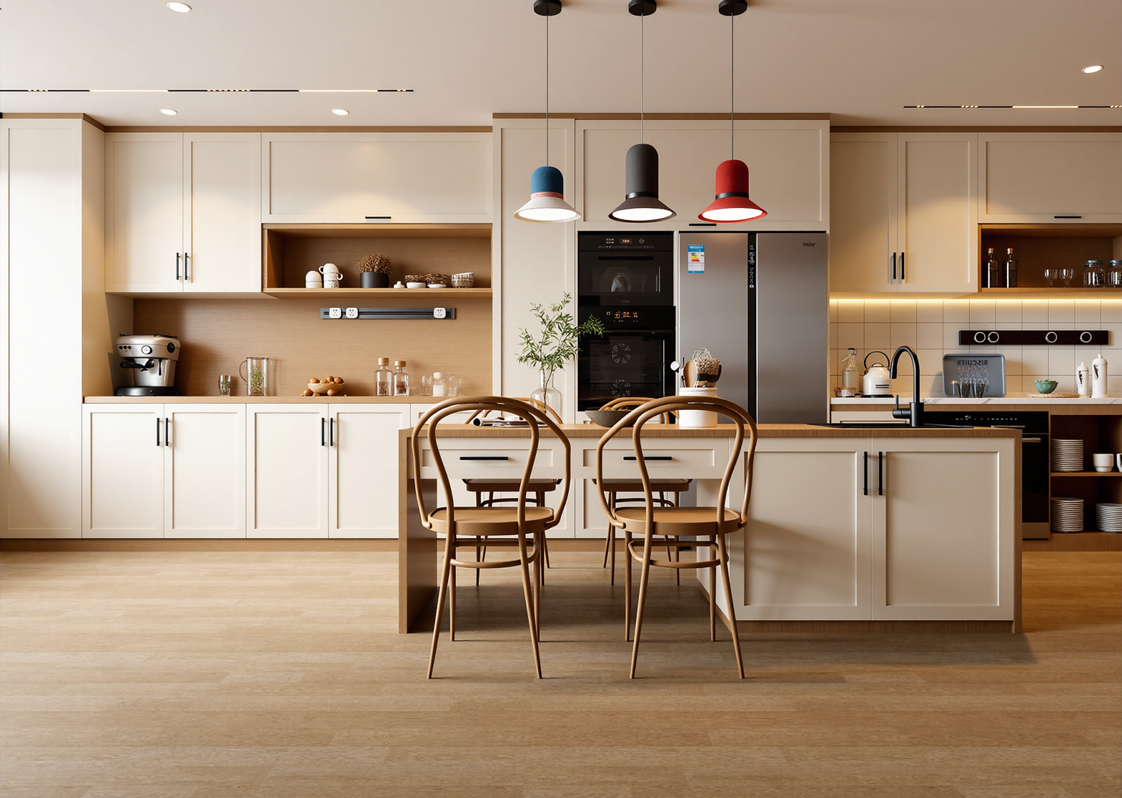 日式岛台餐厅3D模型下载【ID:1215063118】