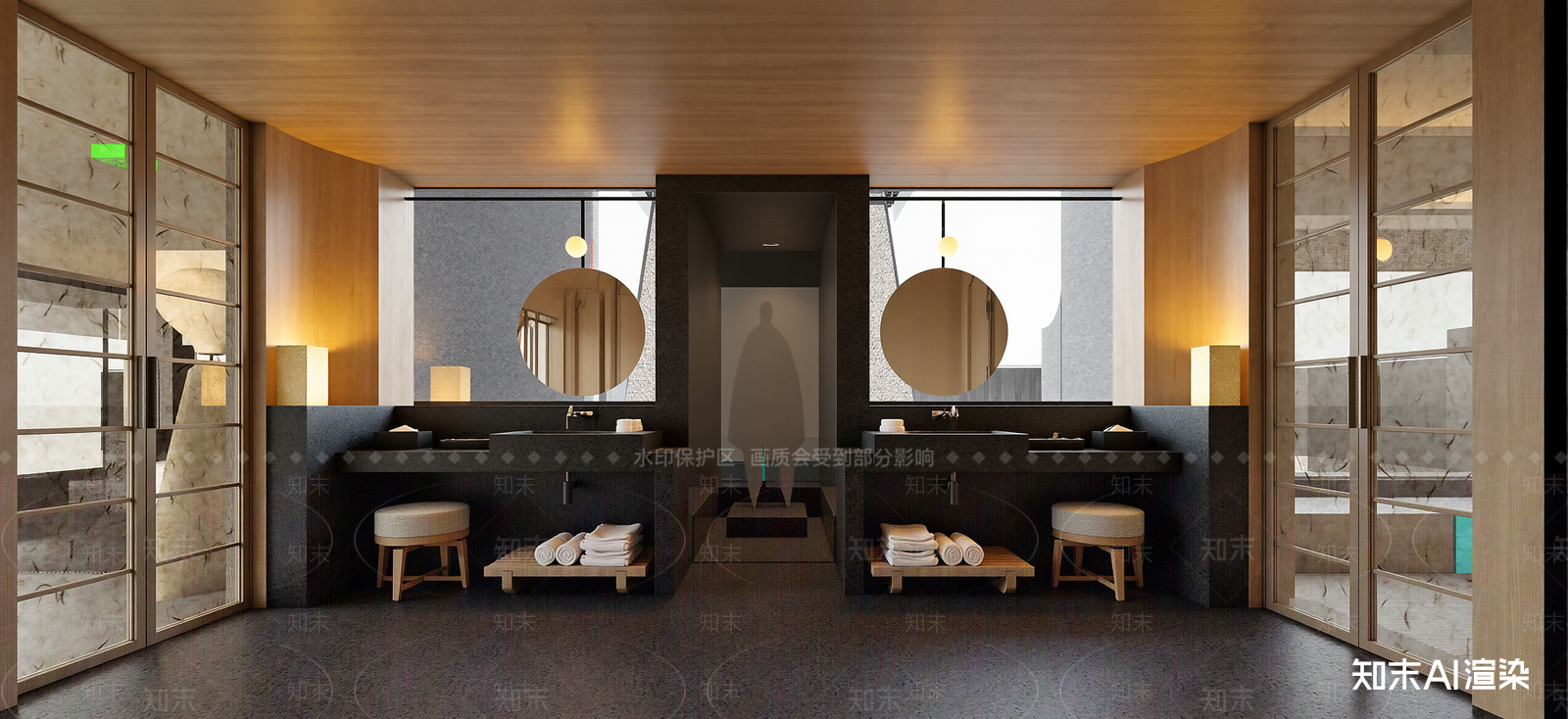 现代酒店卫生间SU模型下载【ID:1222125463】