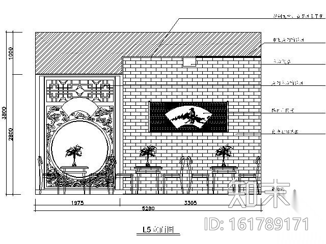 [湖南]590㎡茶楼装修设计图cad施工图下载【ID:161789171】