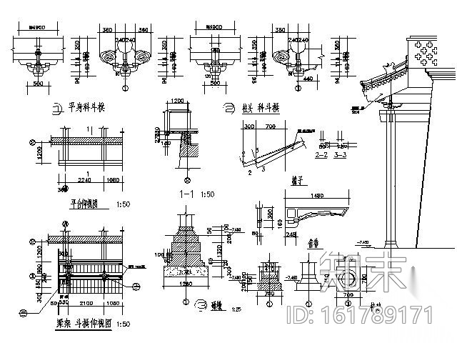 [湖南]590㎡茶楼装修设计图cad施工图下载【ID:161789171】