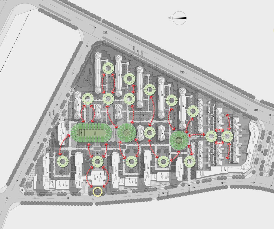 [江西]欧陆风格居住区建筑方案文本设计cad施工图下载【ID:166453176】