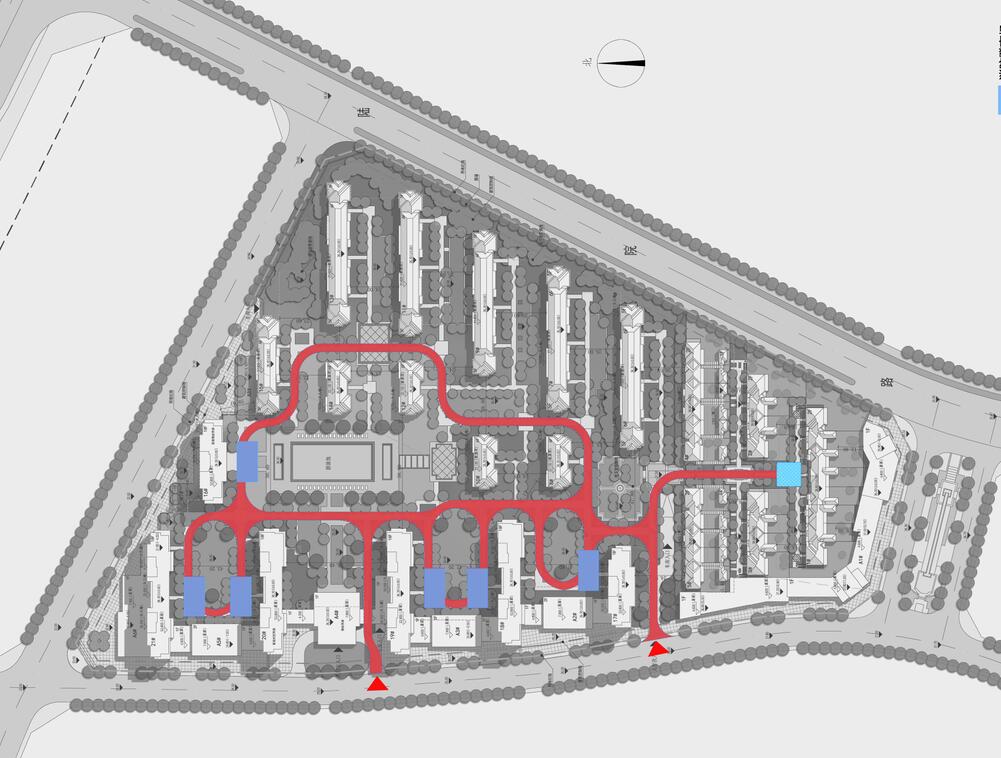 [江西]欧陆风格居住区建筑方案文本设计cad施工图下载【ID:166453176】