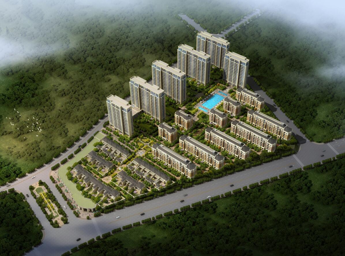 [江西]欧陆风格居住区建筑方案文本设计cad施工图下载【ID:166453176】