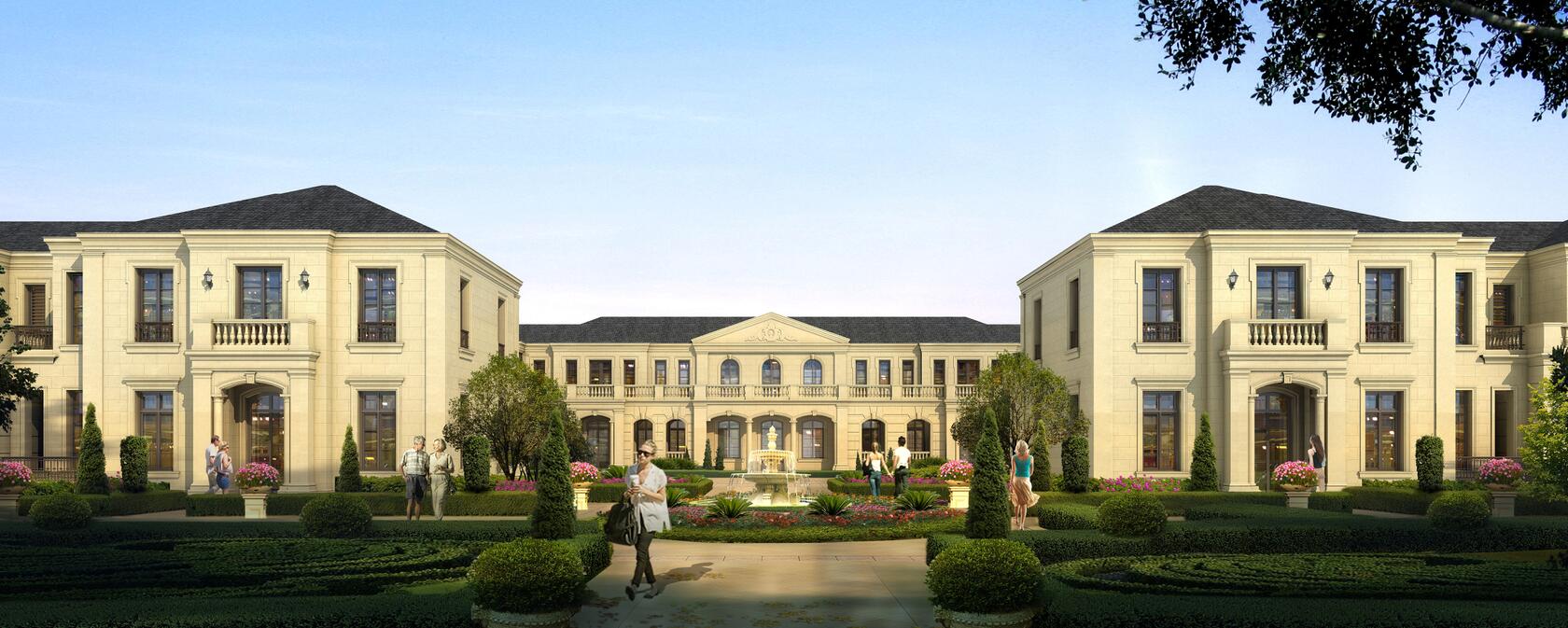 [江西]欧陆风格居住区建筑方案文本设计cad施工图下载【ID:166453176】