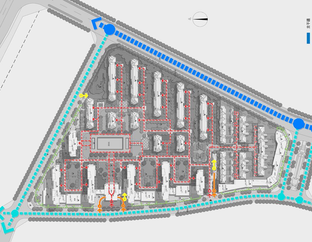 [江西]欧陆风格居住区建筑方案文本设计cad施工图下载【ID:166453176】