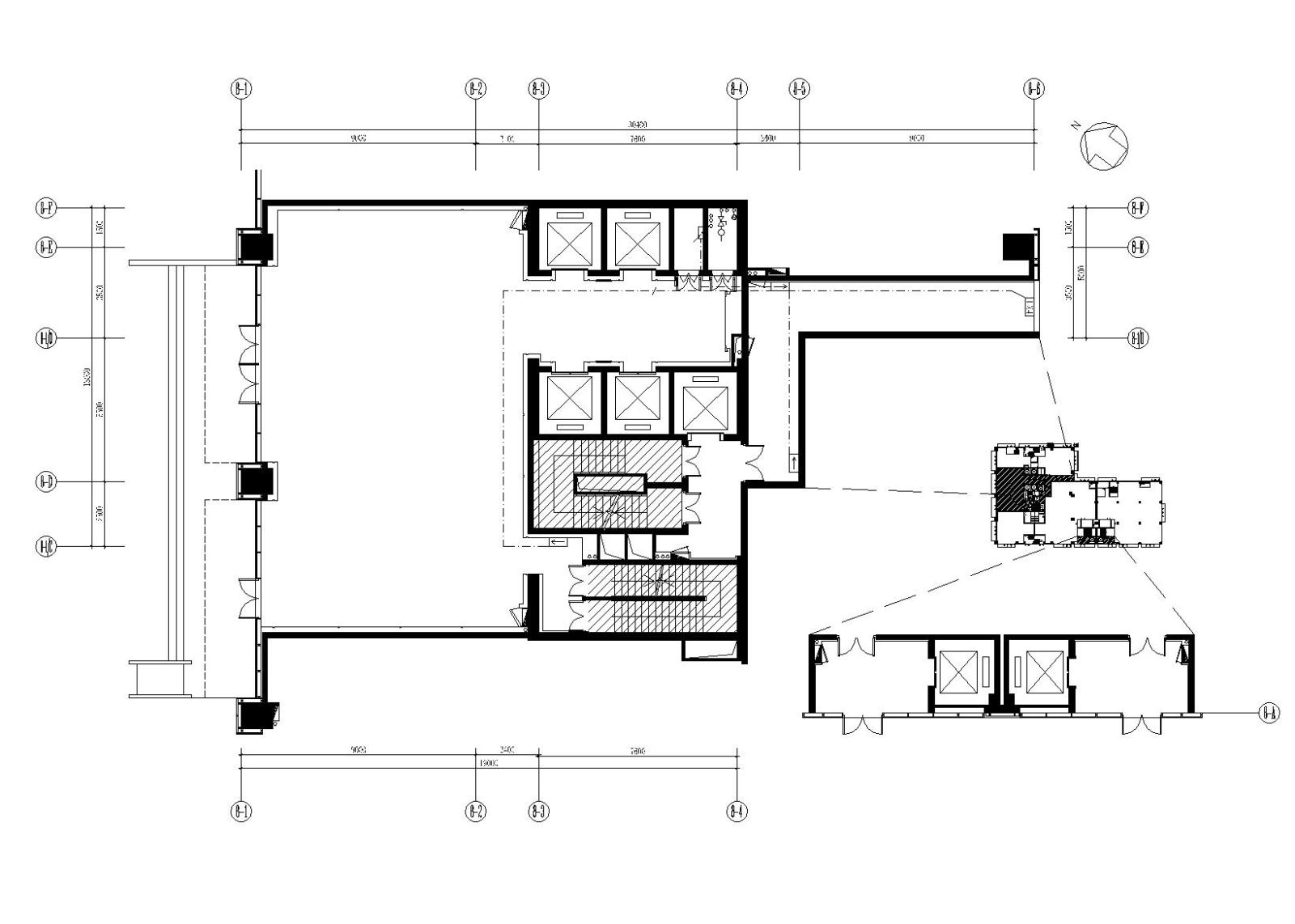 未来方舟D8栋办公楼全套施工图（含标文）cad施工图下载【ID:151394114】