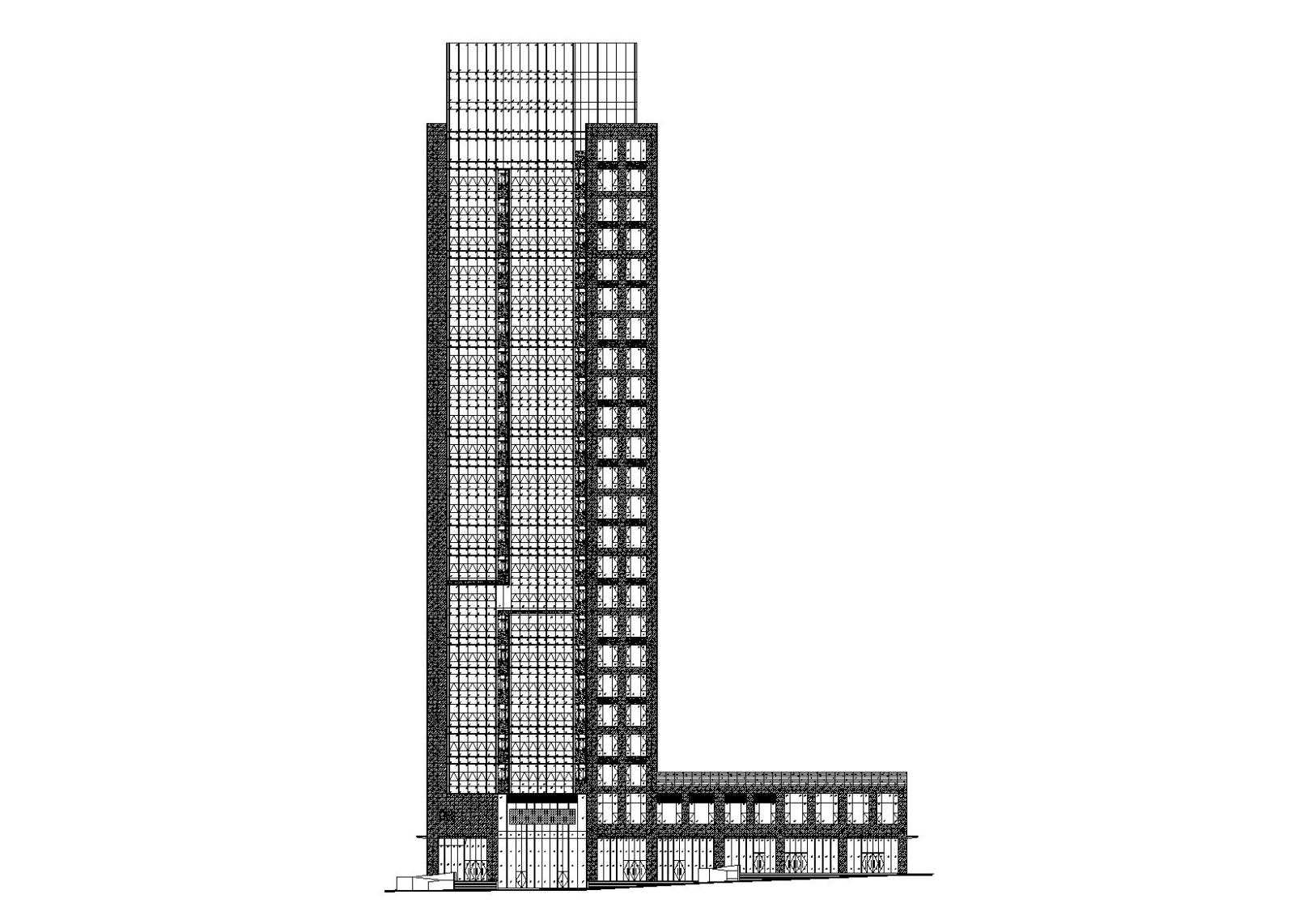 未来方舟D8栋办公楼全套施工图（含标文）cad施工图下载【ID:151394114】