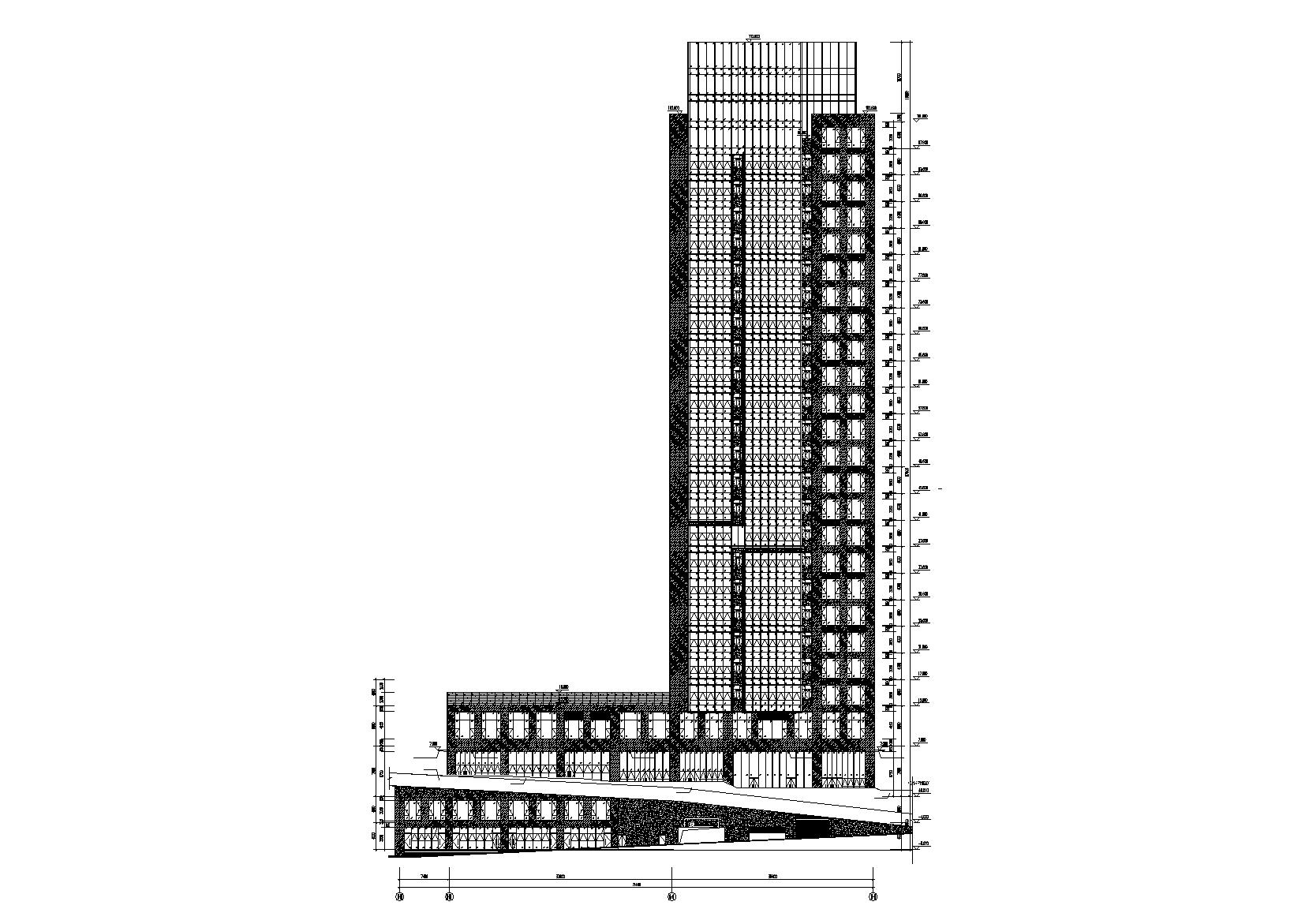 未来方舟D8栋办公楼全套施工图（含标文）施工图下载【ID:166218122】