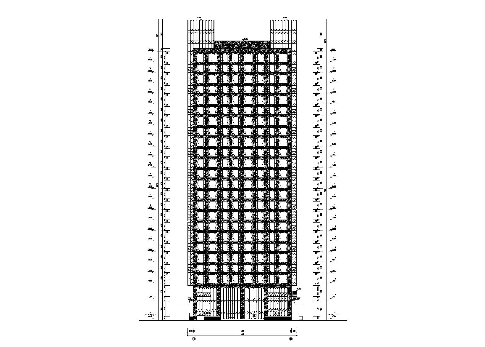 未来方舟D8栋办公楼全套施工图（含标文）施工图下载【ID:166218122】