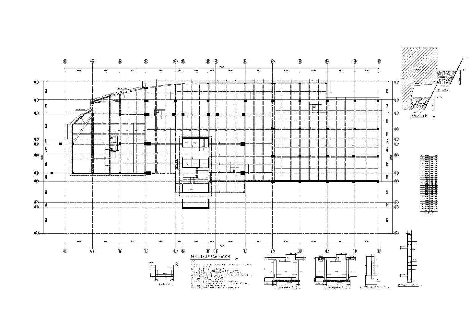 未来方舟D8栋办公楼全套施工图（含标文）cad施工图下载【ID:151394114】