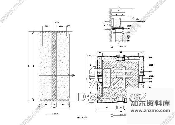 图块/节点宾馆大堂柱详图cad施工图下载【ID:832277762】