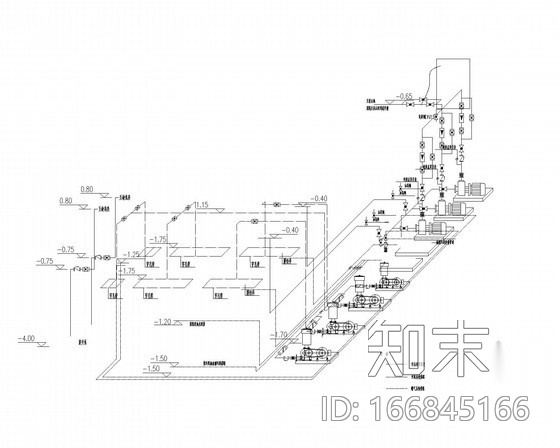 污水处理厂工艺施工设计图施工图下载【ID:166845166】