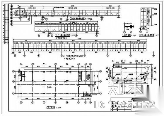 东莞某信息综合楼幕墙图纸cad施工图下载【ID:167541172】