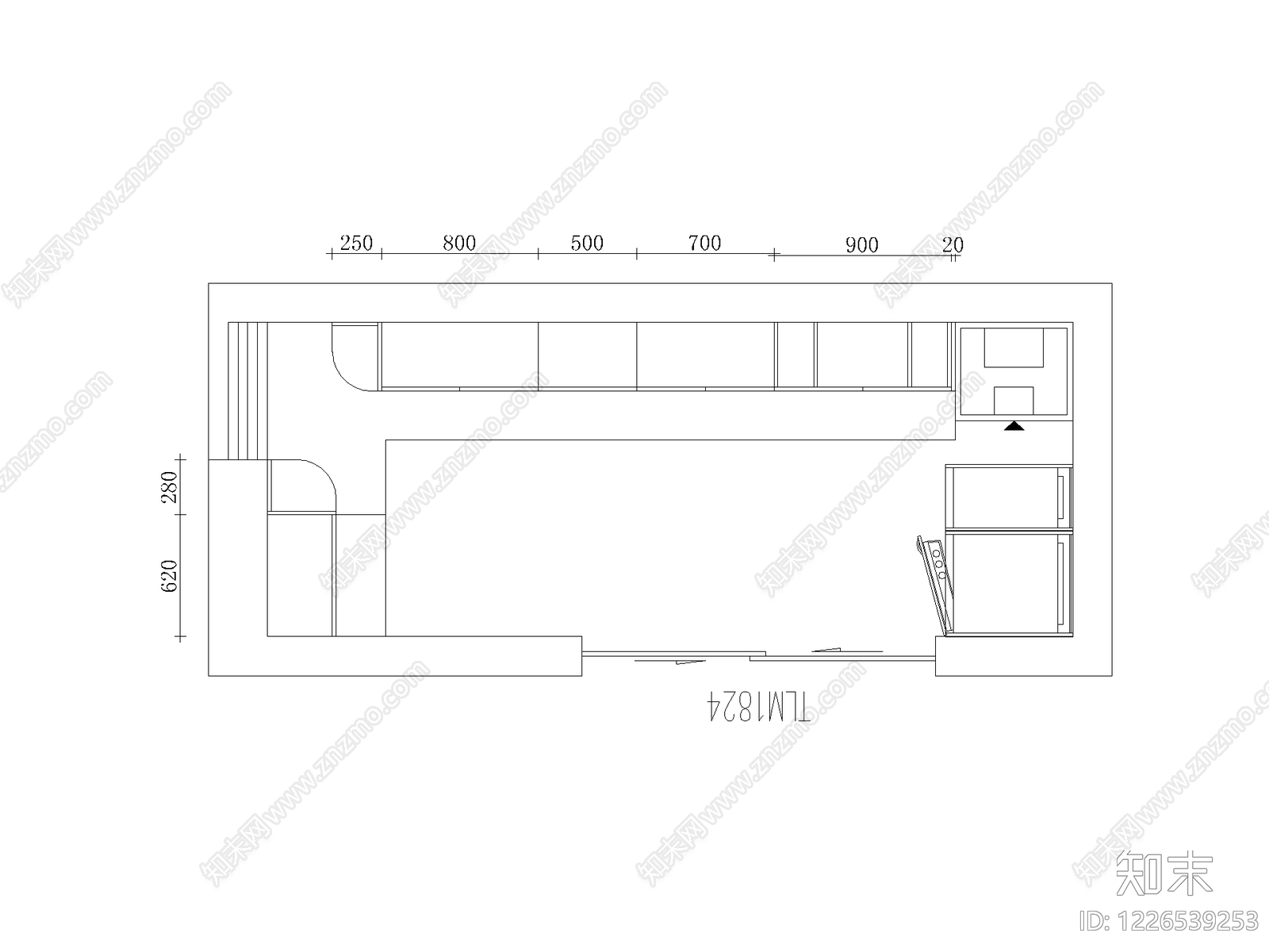 柜子cad施工图下载【ID:1226539253】
