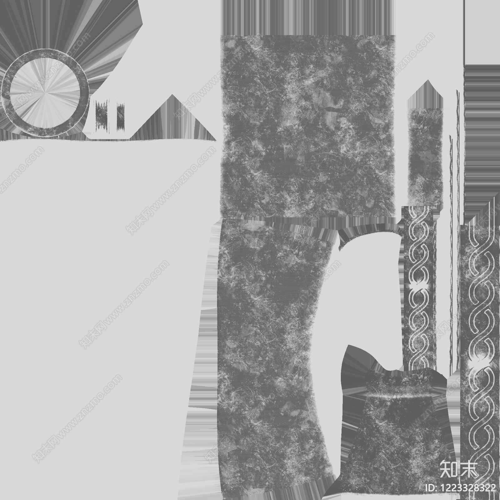 艺术砖高清贴图材质