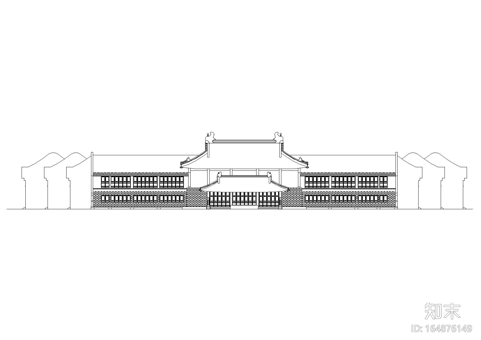 10套徽派建筑方案施工图合辑（CAD）施工图下载【ID:164876149】