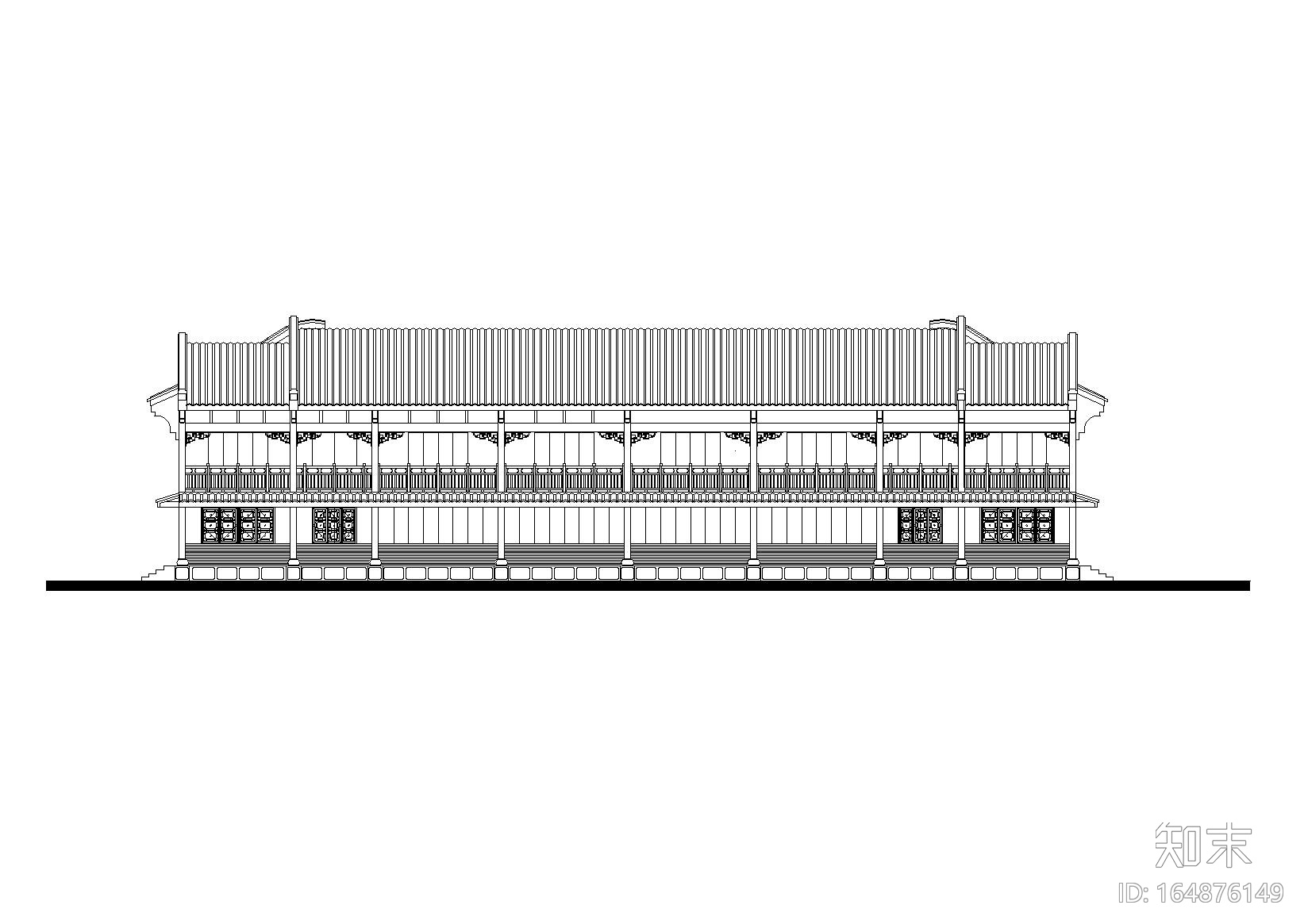 10套徽派建筑方案施工图合辑（CAD）施工图下载【ID:164876149】