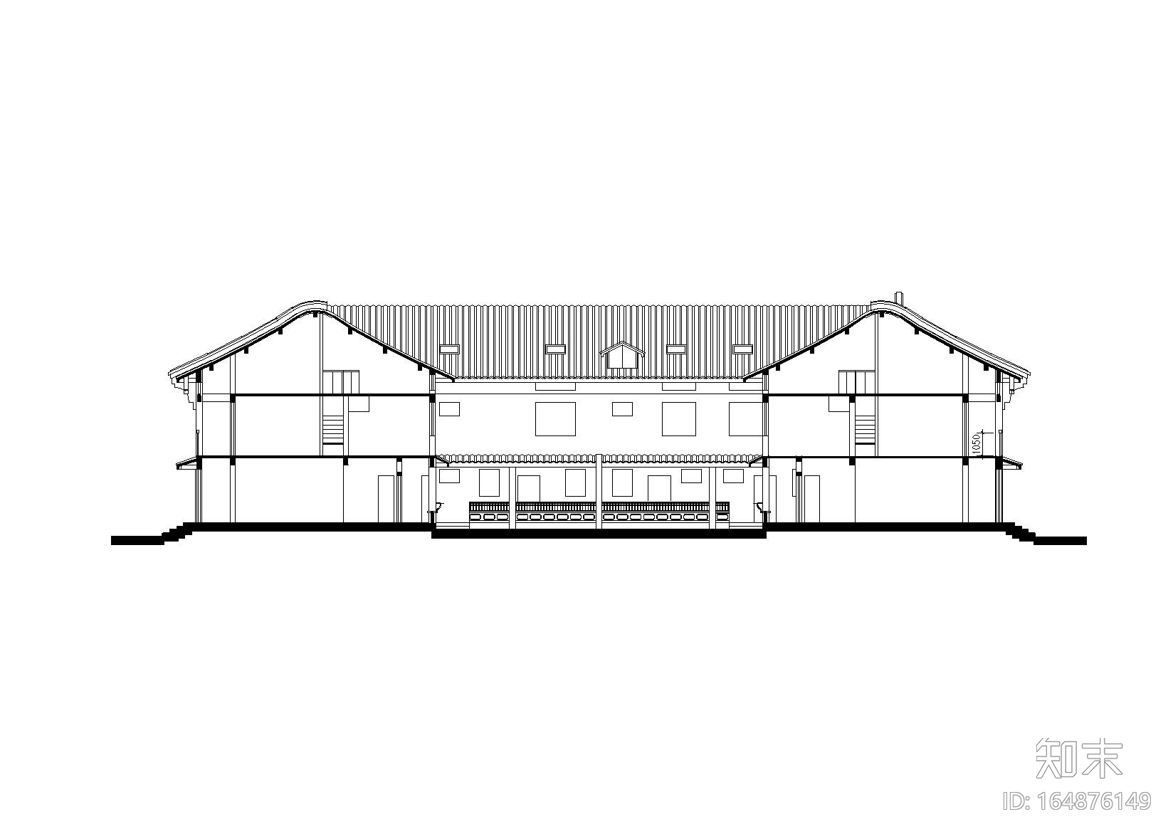 10套徽派建筑方案施工图合辑（CAD）施工图下载【ID:164876149】