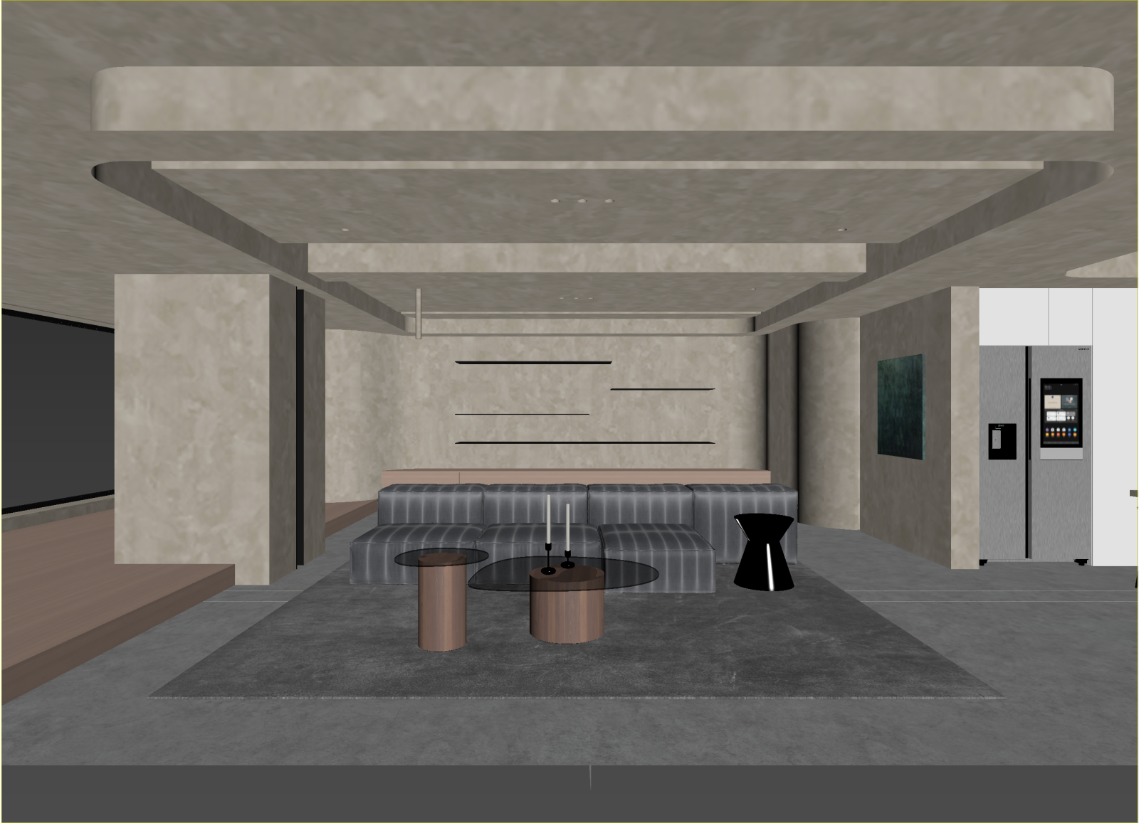 现代民宿客房3D模型下载【ID:1215036025】
