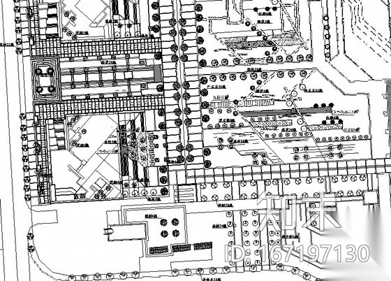 [河南许昌]城市公园园林植物配置设计施工图施工图下载【ID:167197130】
