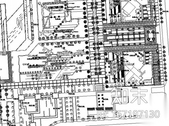 [河南许昌]城市公园园林植物配置设计施工图施工图下载【ID:167197130】