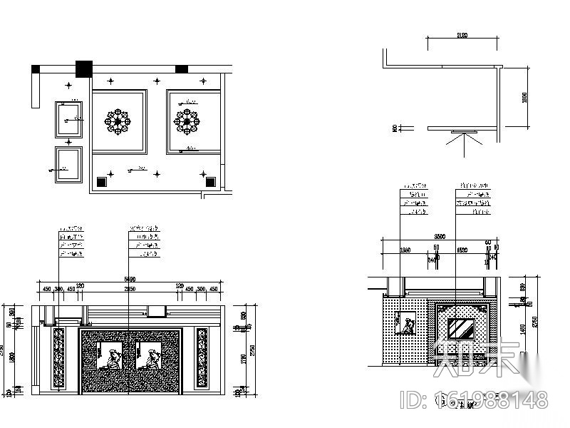 [四川]4000㎡酒店装饰方案cad施工图下载【ID:161988148】