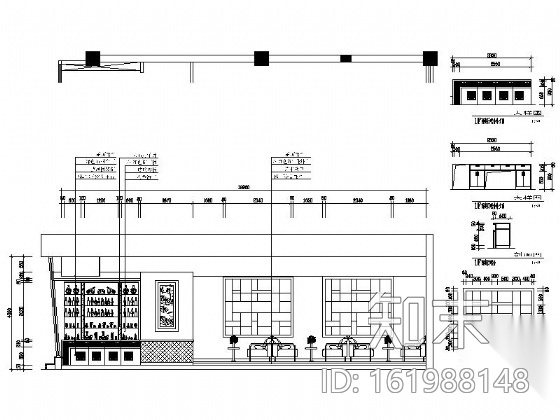 [四川]4000㎡酒店装饰方案cad施工图下载【ID:161988148】